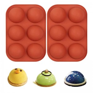 Semi rundform silikonform, bakform