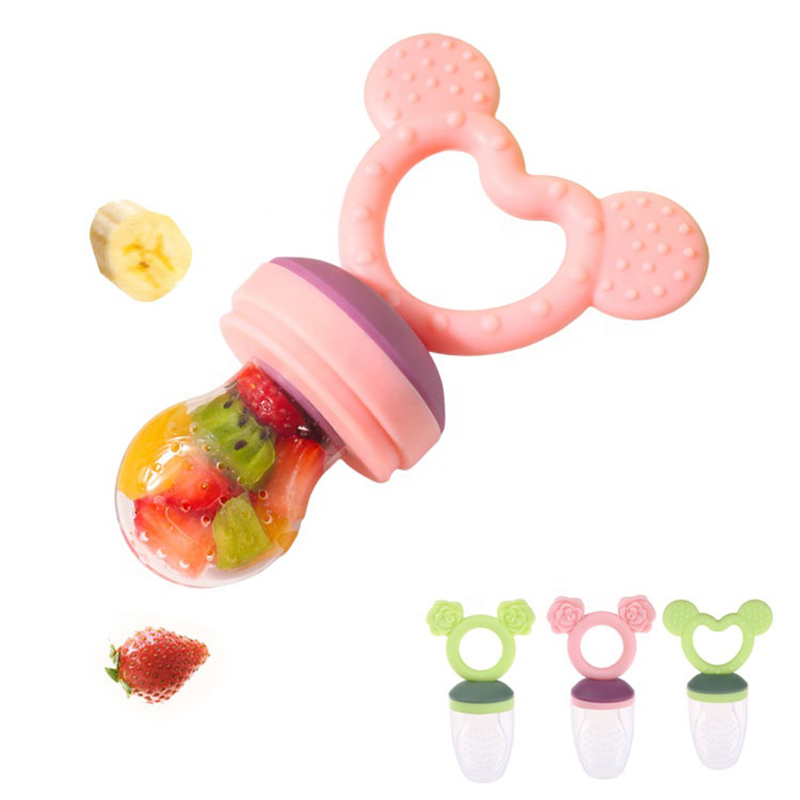 Silikon Baby Fruit Food Feeder Pacifier, Spädbarnsfrukt Teething Teether Toy