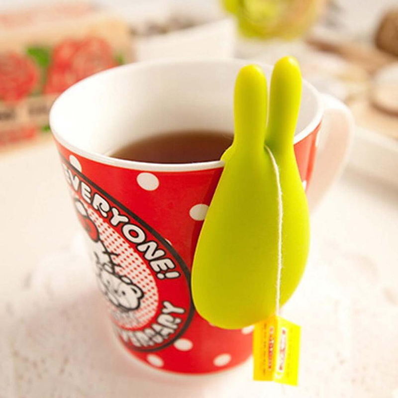 Kaninform av tepåse, clip cup mugg te -silklipp, silikon te infusörsklipp